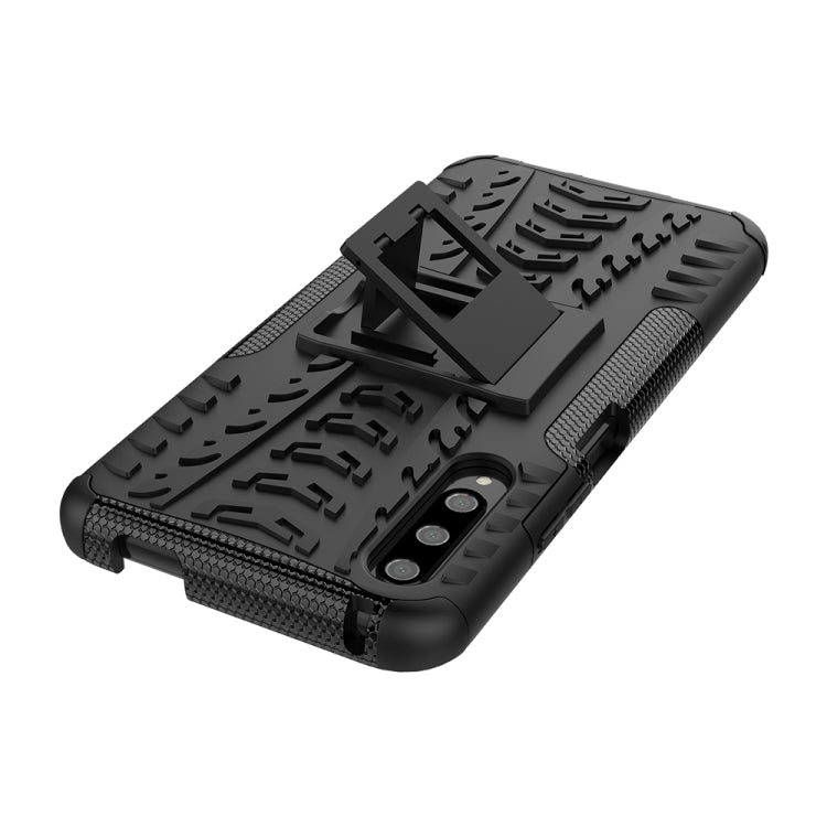 For Huawei Honor 9X Pro Tire Texture TPU + PC Shockproof Case with Holder
