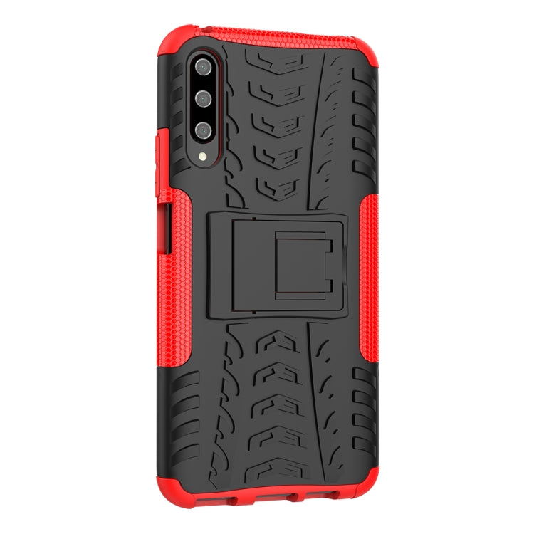 For Huawei Honor 9X Pro Tire Texture TPU + PC Shockproof Case with Holder