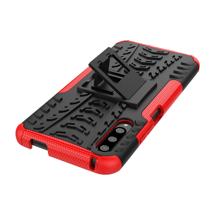For Huawei Honor 9X Pro Tire Texture TPU + PC Shockproof Case with Holder