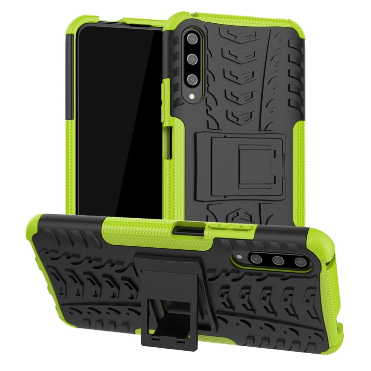 For Huawei Honor 9X Pro Tire Texture TPU + PC Shockproof Case with Holder