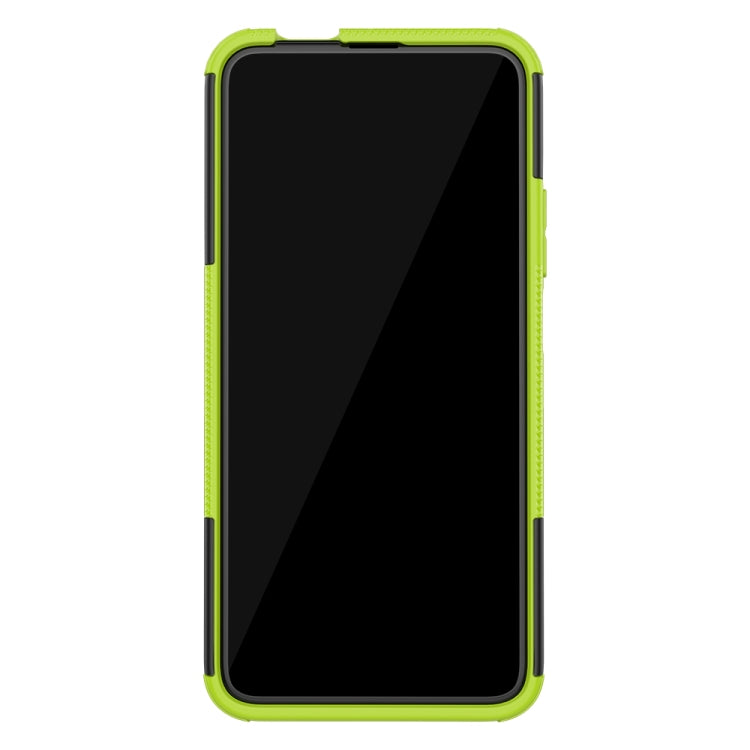 For Huawei Honor 9X Pro Tire Texture TPU + PC Shockproof Case with Holder