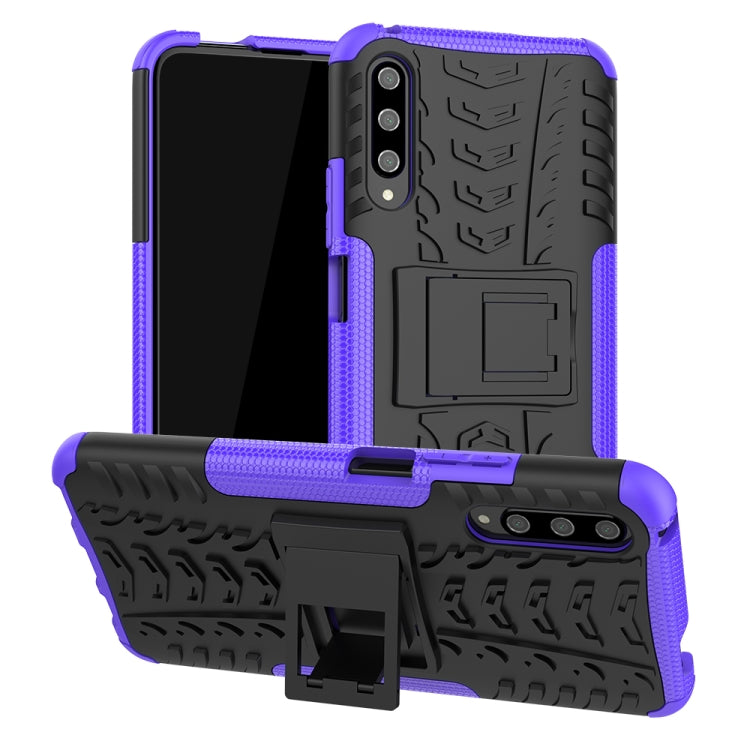 For Huawei Honor 9X Pro Tire Texture TPU + PC Shockproof Case with Holder