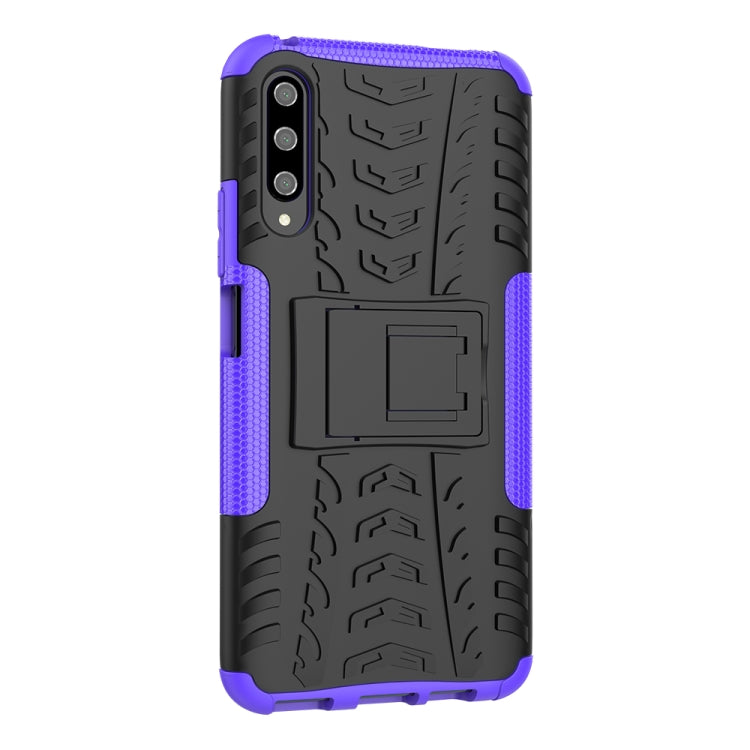 For Huawei Honor 9X Pro Tire Texture TPU + PC Shockproof Case with Holder