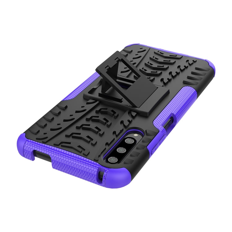 For Huawei Honor 9X Pro Tire Texture TPU + PC Shockproof Case with Holder