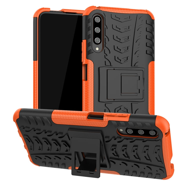 For Huawei Honor 9X Pro Tire Texture TPU + PC Shockproof Case with Holder