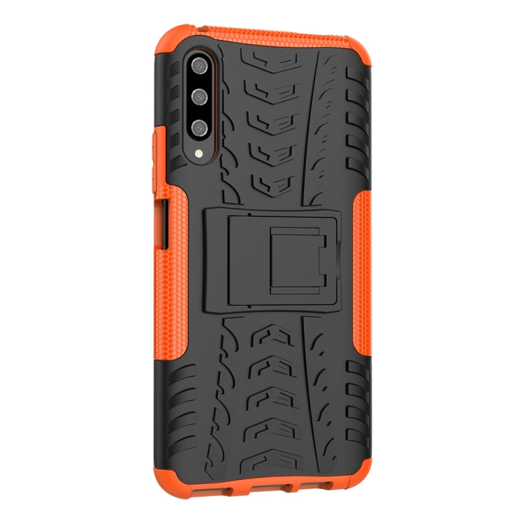 For Huawei Honor 9X Pro Tire Texture TPU + PC Shockproof Case with Holder
