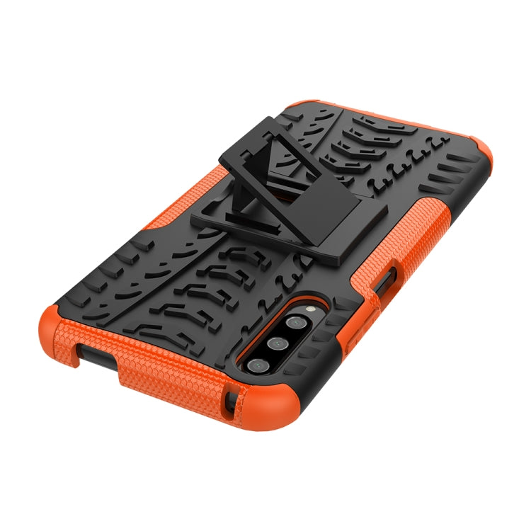 For Huawei Honor 9X Pro Tire Texture TPU + PC Shockproof Case with Holder