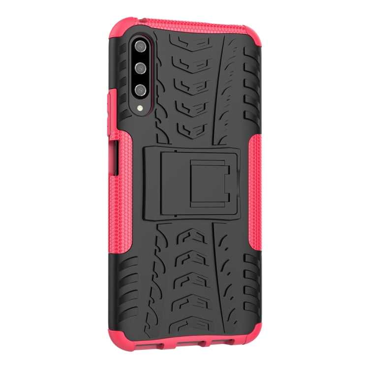 For Huawei Honor 9X Pro Tire Texture TPU + PC Shockproof Case with Holder