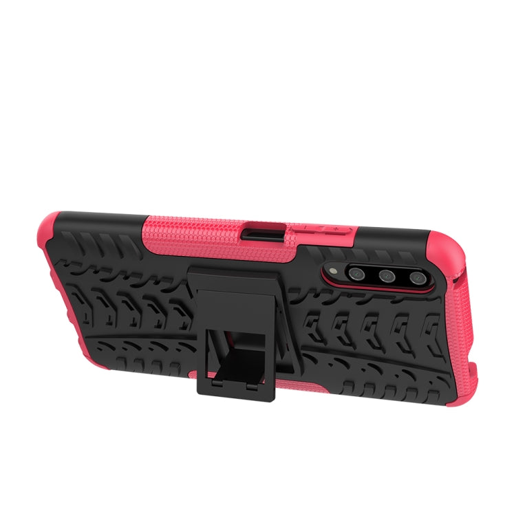For Huawei Honor 9X Pro Tire Texture TPU + PC Shockproof Case with Holder