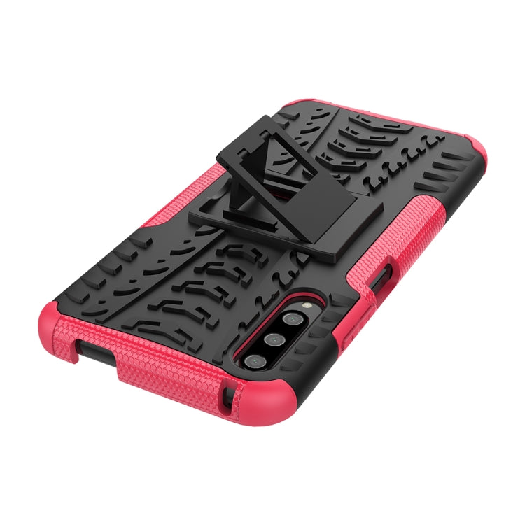 For Huawei Honor 9X Pro Tire Texture TPU + PC Shockproof Case with Holder
