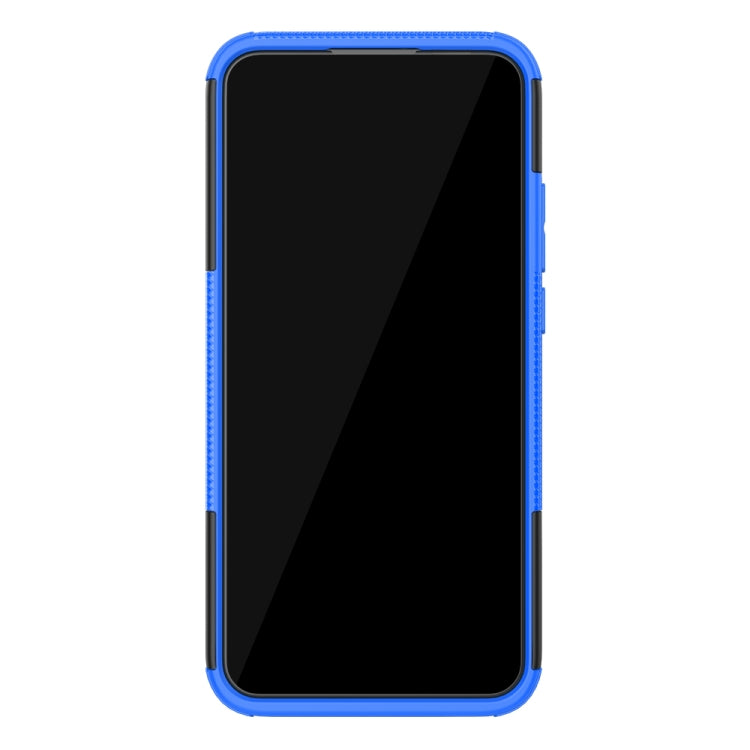For Huawei Nova 5i Pro Tire Texture TPU + PC Shockproof Case with Holder