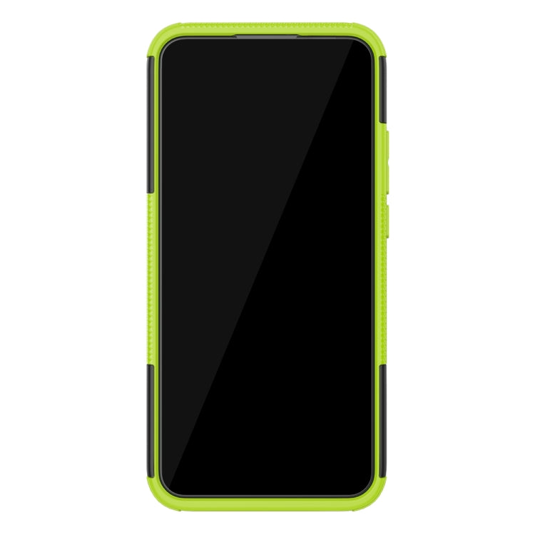 For Huawei Nova 5i Pro Tire Texture TPU + PC Shockproof Case with Holder