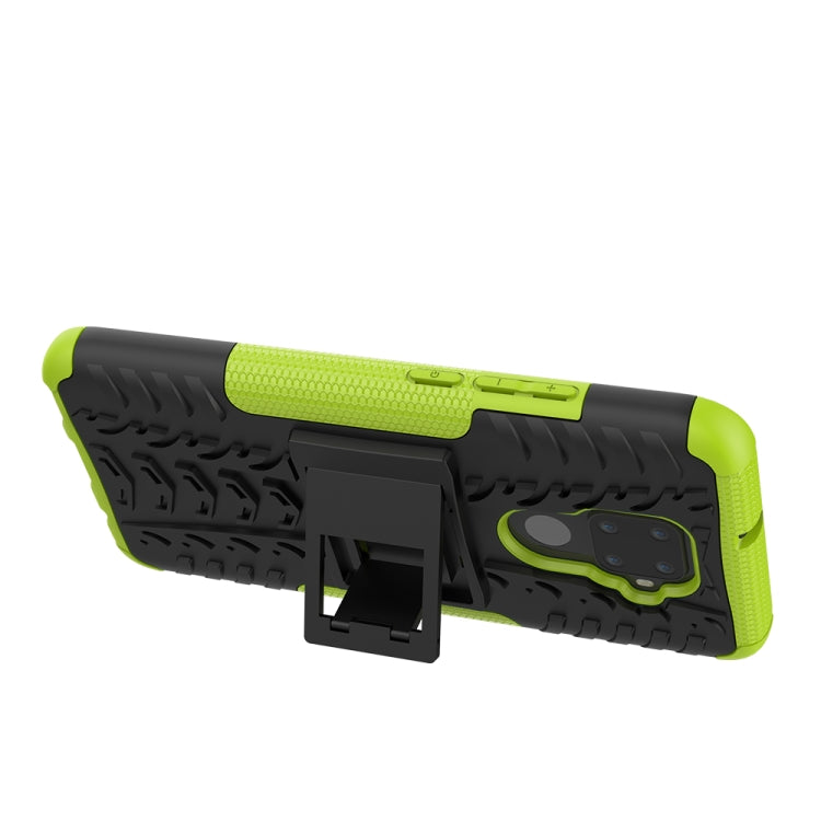 For Huawei Nova 5i Pro Tire Texture TPU + PC Shockproof Case with Holder