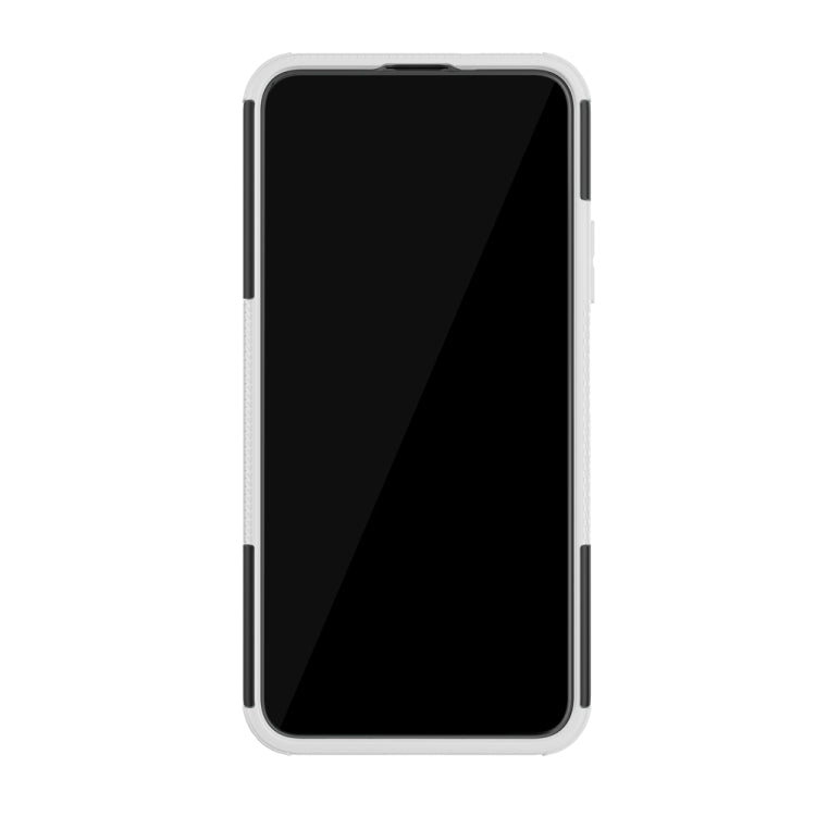 For Huawei Honor 20 Pro Tire Texture TPU + PC Shockproof Case with Holder