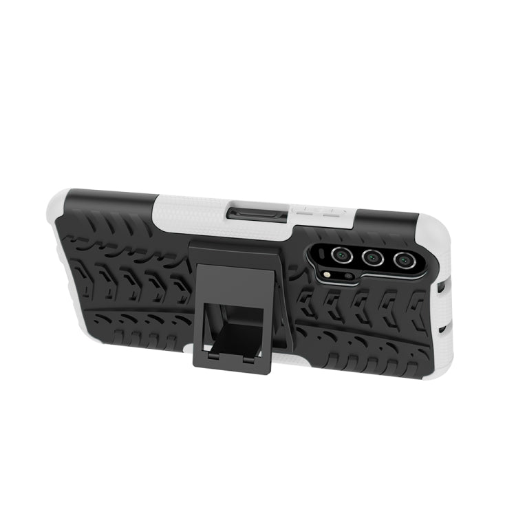 For Huawei Honor 20 Pro Tire Texture TPU + PC Shockproof Case with Holder