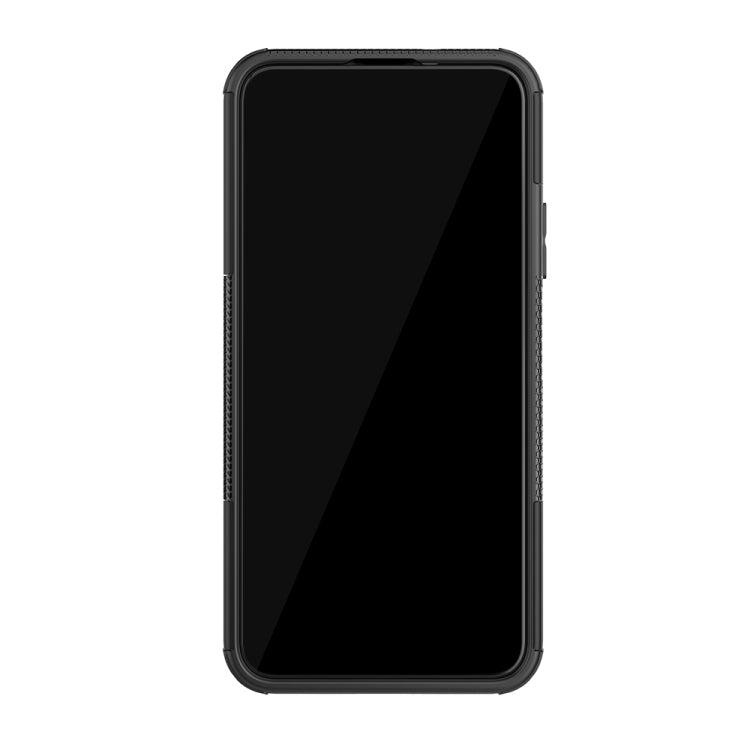 For Huawei Honor 20 Pro Tire Texture TPU + PC Shockproof Case with Holder