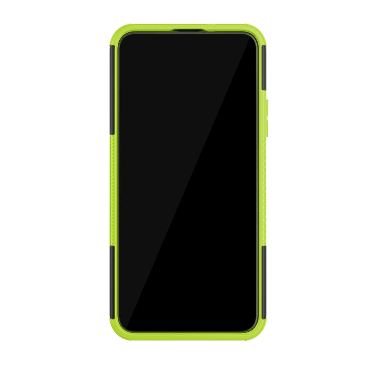 For Huawei Honor 20 Pro Tire Texture TPU + PC Shockproof Case with Holder