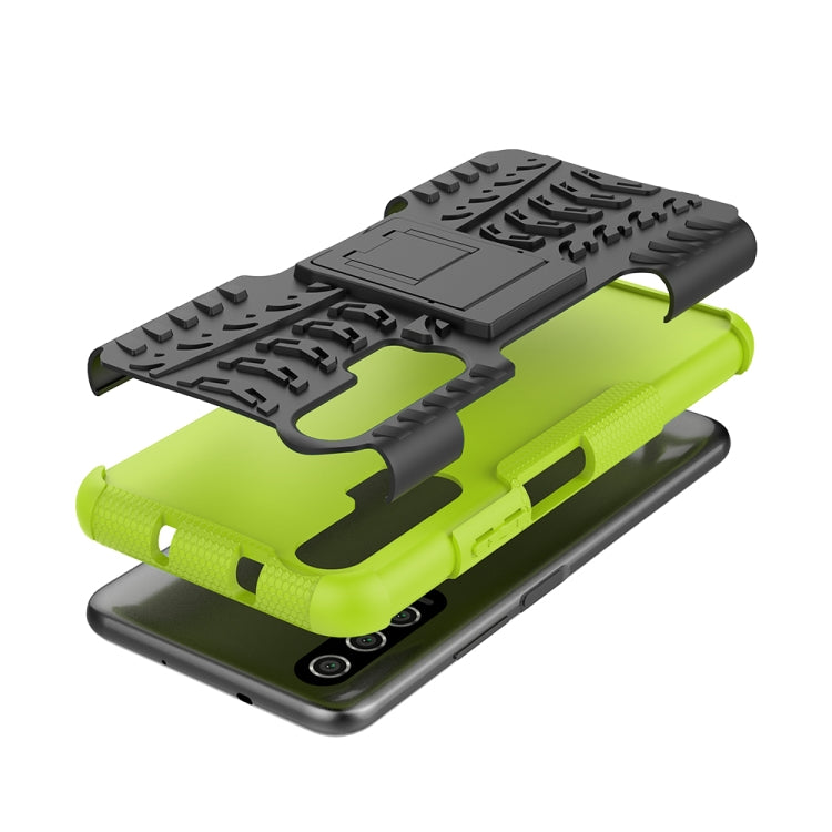 For Huawei Honor 20 Pro Tire Texture TPU + PC Shockproof Case with Holder