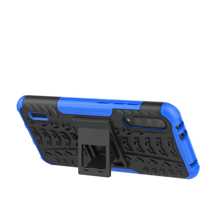 For Xiaomi Mi CC9e Tire Texture TPU + PC Shockproof Case with Holder