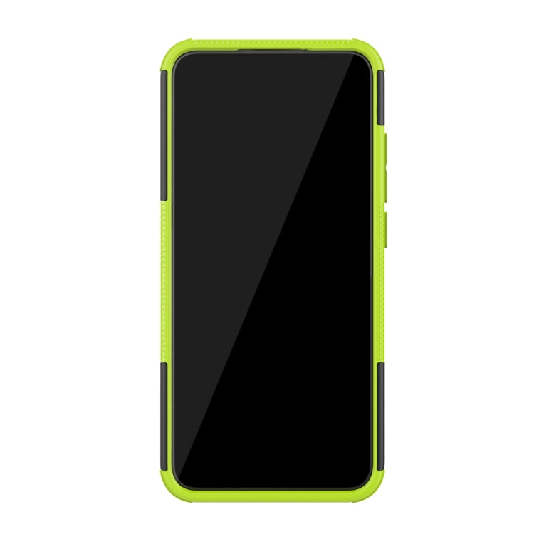 For Xiaomi Mi CC9e Tire Texture TPU + PC Shockproof Case with Holder