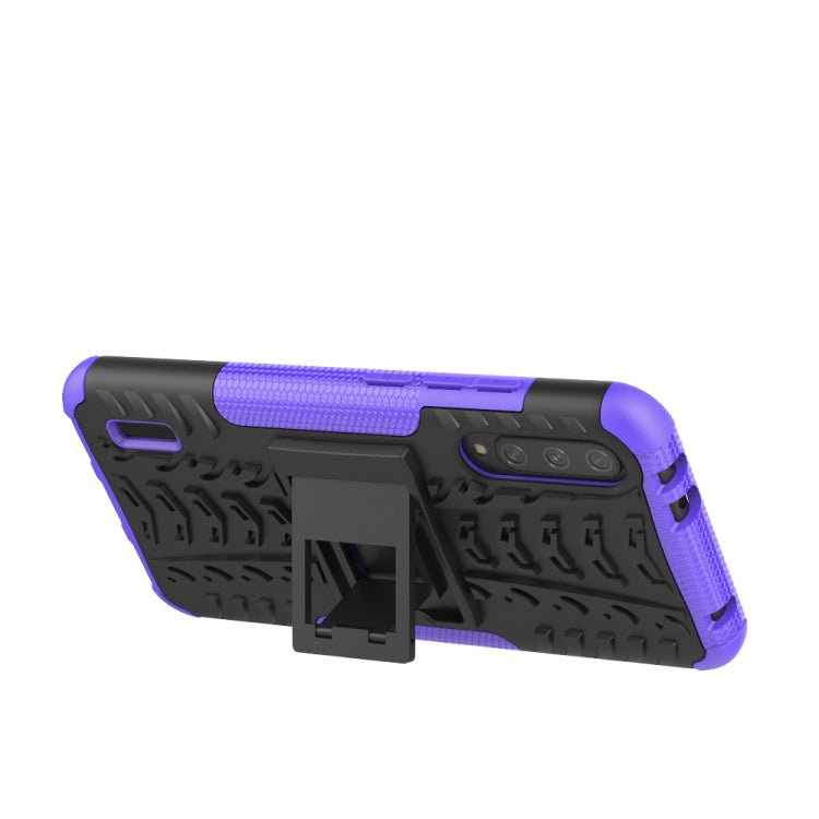 For Xiaomi Mi CC9e Tire Texture TPU + PC Shockproof Case with Holder