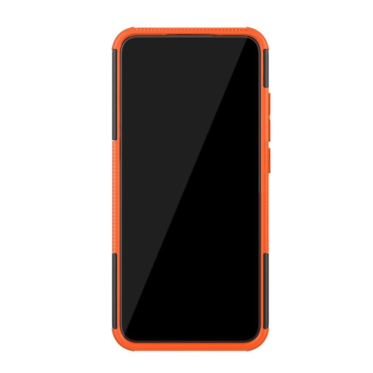 For Xiaomi Mi CC9e Tire Texture TPU + PC Shockproof Case with Holder
