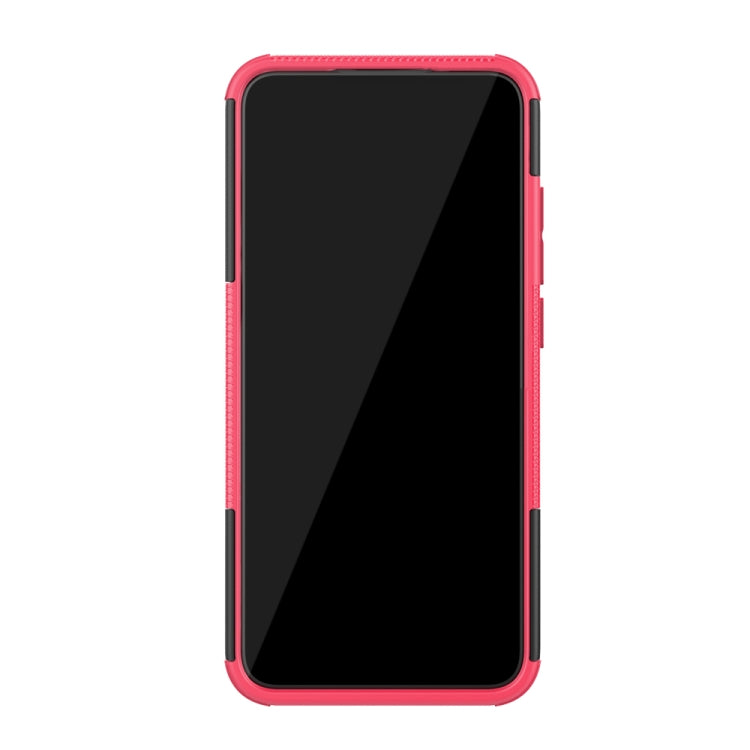 For Xiaomi Mi CC9e Tire Texture TPU + PC Shockproof Case with Holder