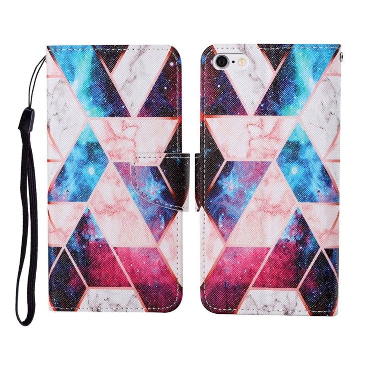 For iPhone 6 Painted Pattern Horizontal Flip Leathe Case