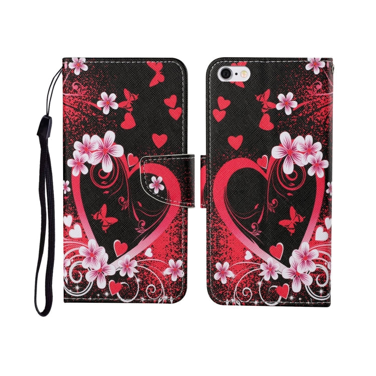 For iPhone 6 Painted Pattern Horizontal Flip Leathe Case
