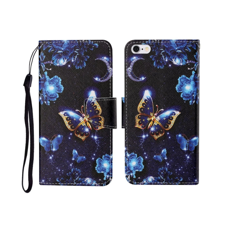 For iPhone 6 Painted Pattern Horizontal Flip Leathe Case