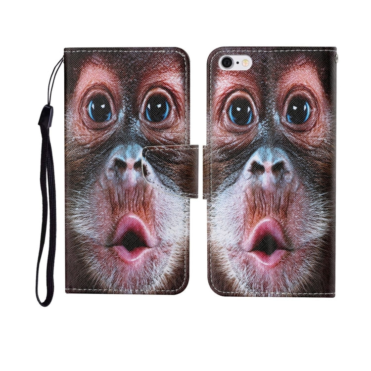 For iPhone 6 Painted Pattern Horizontal Flip Leathe Case