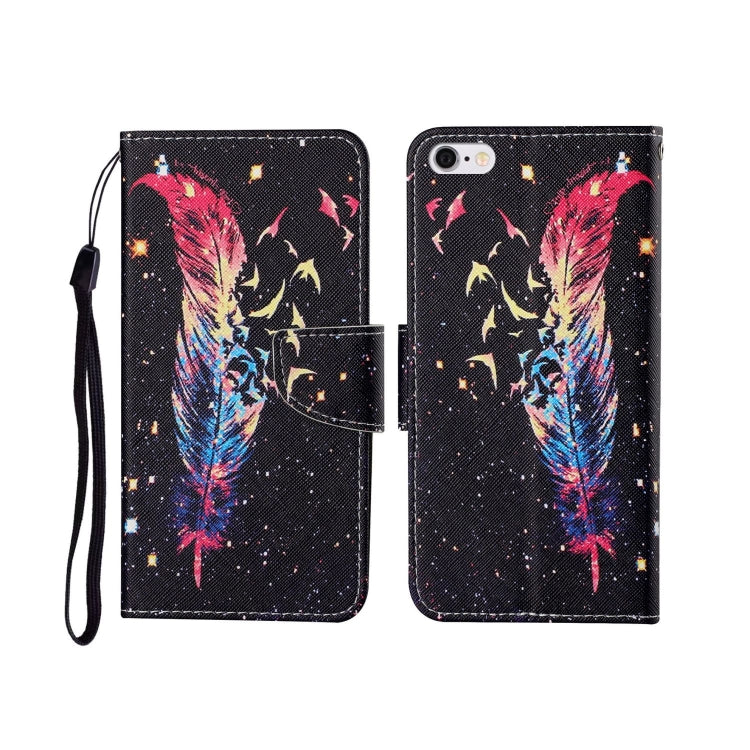 For iPhone 6 Painted Pattern Horizontal Flip Leathe Case