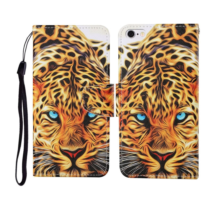 For iPhone 6 Painted Pattern Horizontal Flip Leathe Case