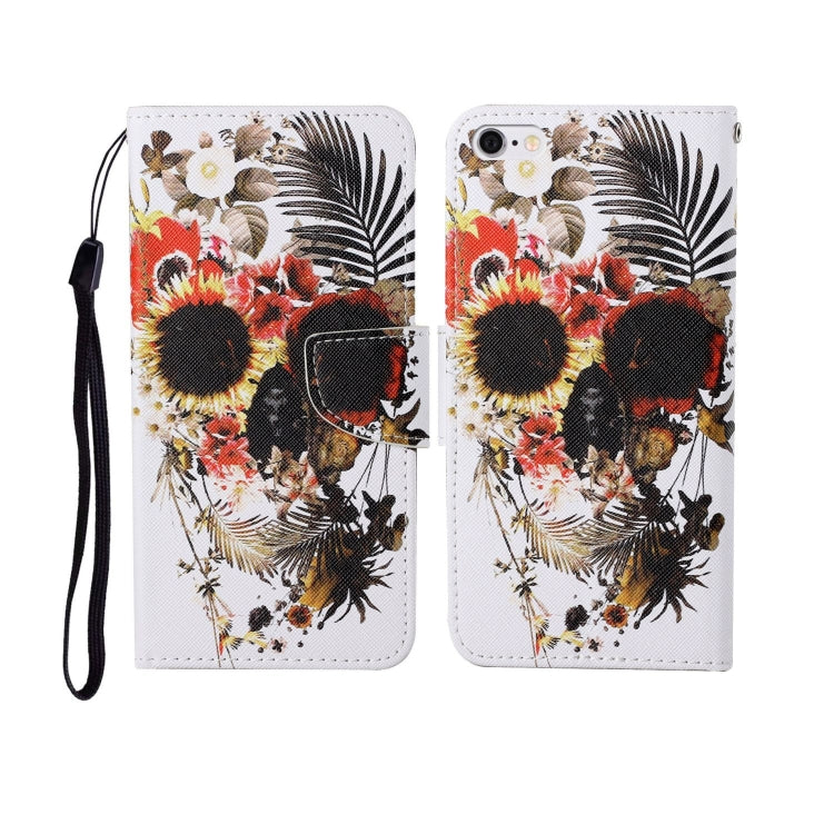 For iPhone 6 Painted Pattern Horizontal Flip Leathe Case
