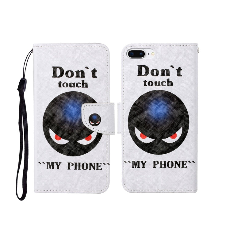 For iPhone 7 Plus Painted Pattern Horizontal Flip Leathe Case