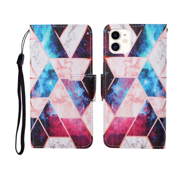 For iPhone 11 Painted Pattern Horizontal Flip Leathe Case