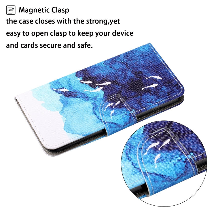 For iPhone 11 Painted Pattern Horizontal Flip Leathe Case