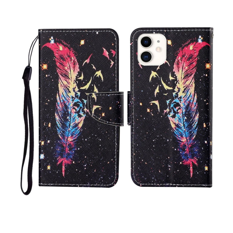 For iPhone 11 Painted Pattern Horizontal Flip Leathe Case