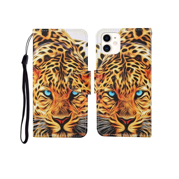 For iPhone 11 Painted Pattern Horizontal Flip Leathe Case