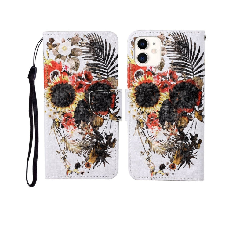 For iPhone 11 Painted Pattern Horizontal Flip Leathe Case
