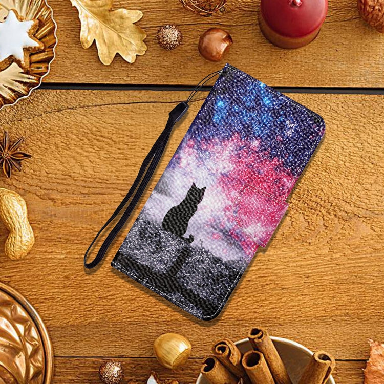 For iPhone 11 Pro Max Painted Pattern Horizontal Flip Leathe Case