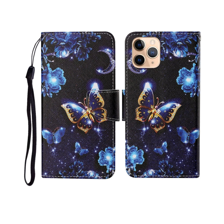 For iPhone 11 Pro Max Painted Pattern Horizontal Flip Leathe Case
