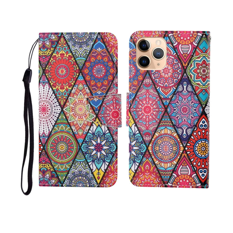 For iPhone 11 Pro Max Painted Pattern Horizontal Flip Leathe Case