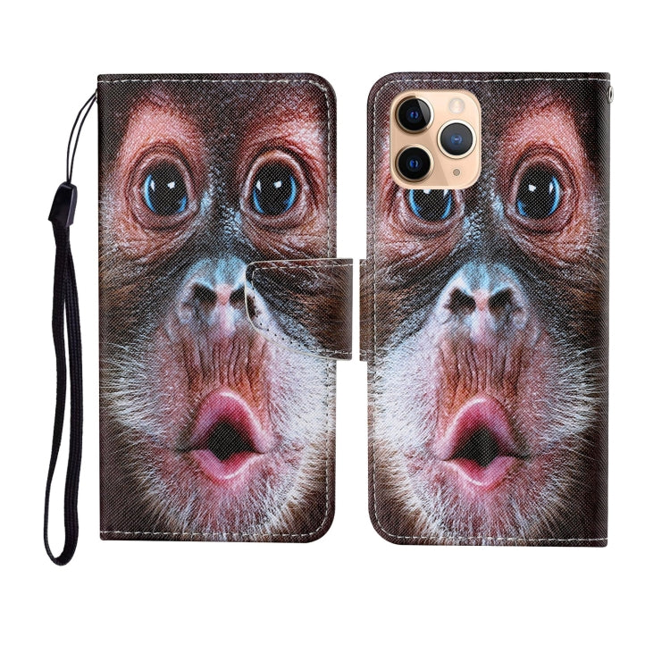 For iPhone 11 Pro Max Painted Pattern Horizontal Flip Leathe Case
