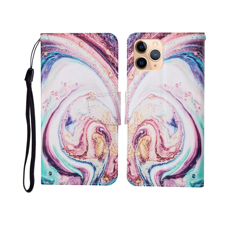 For iPhone 11 Pro Max Painted Pattern Horizontal Flip Leathe Case