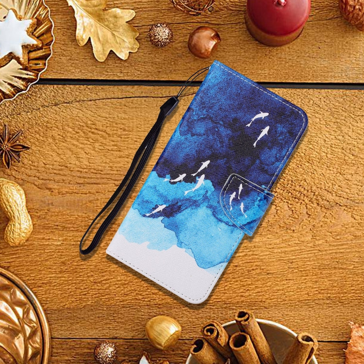 For iPhone 11 Pro Max Painted Pattern Horizontal Flip Leathe Case