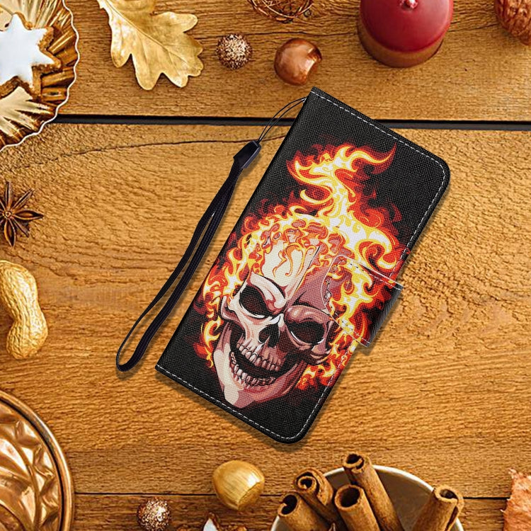 For iPhone 11 Pro Max Painted Pattern Horizontal Flip Leathe Case