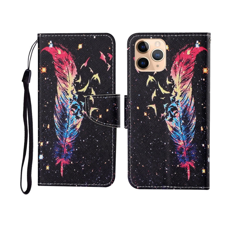 For iPhone 11 Pro Max Painted Pattern Horizontal Flip Leathe Case