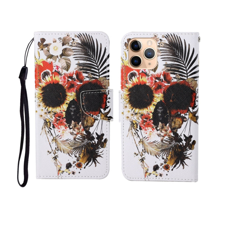 For iPhone 11 Pro Max Painted Pattern Horizontal Flip Leathe Case