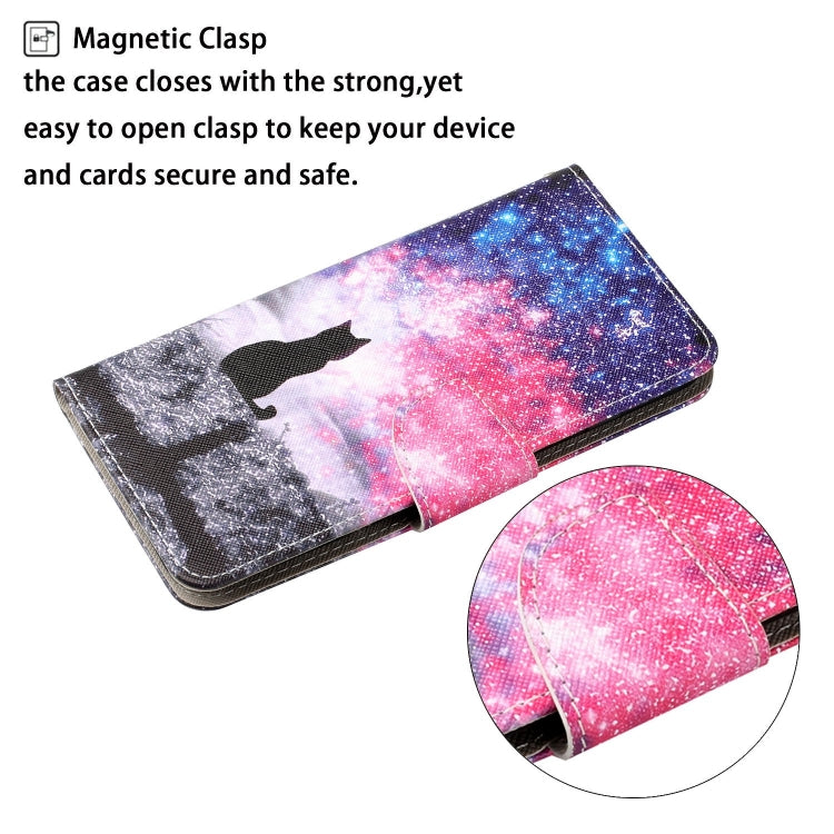 For iPhone 12/12 Pro Painted Pattern Horizontal Flip Leathe Case